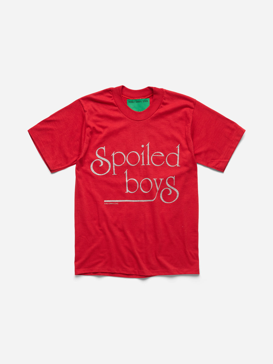 SPOILED BOYS - RED TEE_XXS/XS (b)