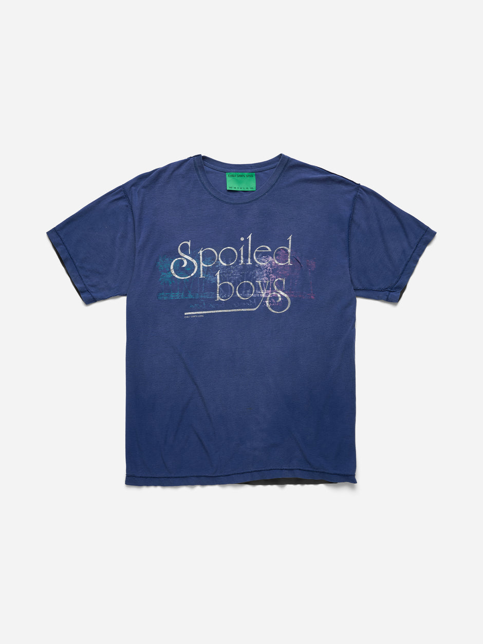 SPOILED BOYS - NAVY TEE_PALM_XL (g)