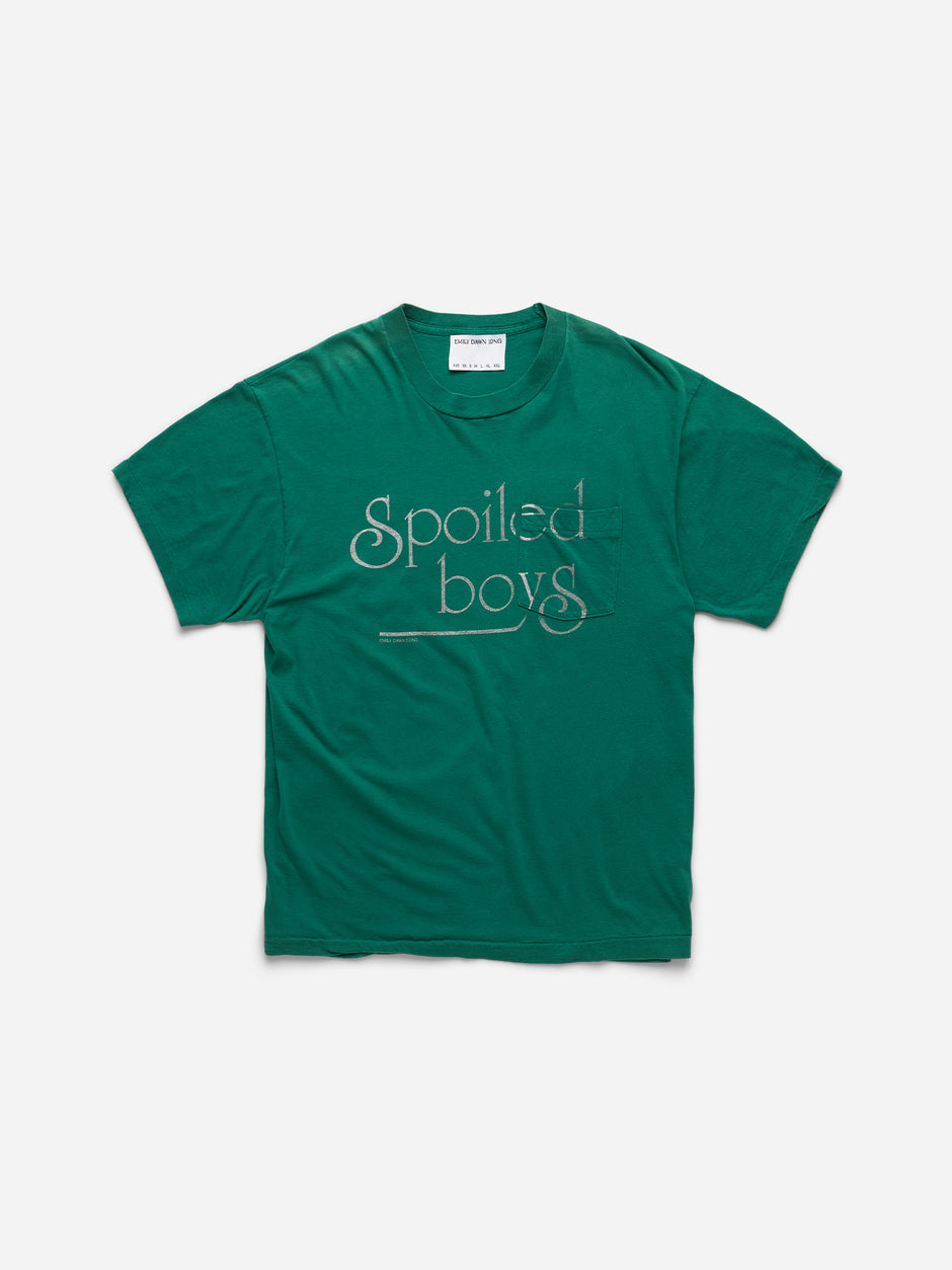 SPOILED BOYS - GREEN TEE_POCKET_L (v)