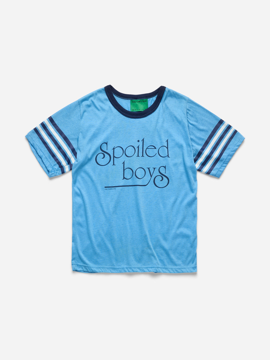 SPOILED BOYS - BLUE VARSITY RINGER_M/L (p)