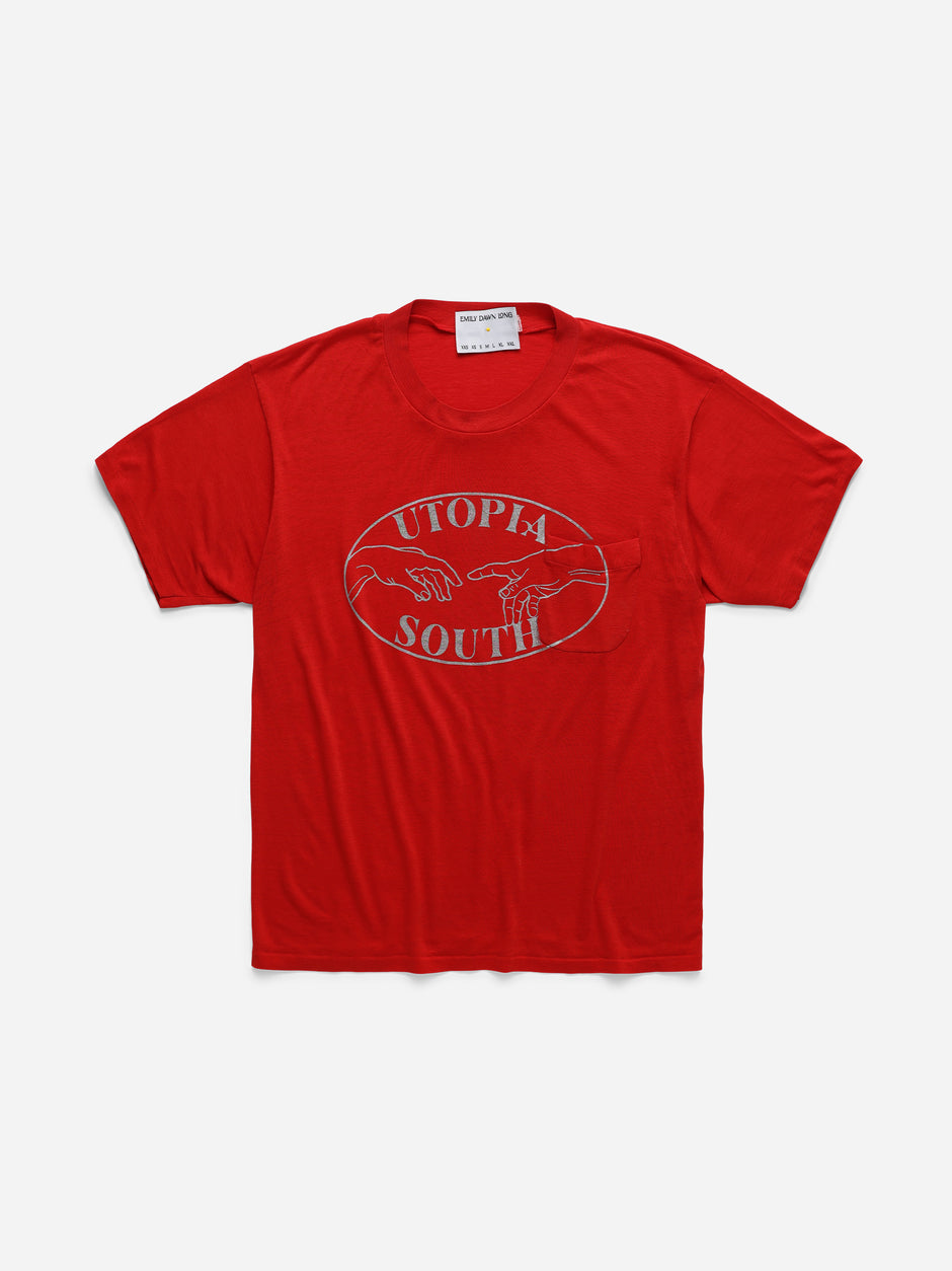 UTOPIA SOUTH - Red Tee_Pocket_M (c)