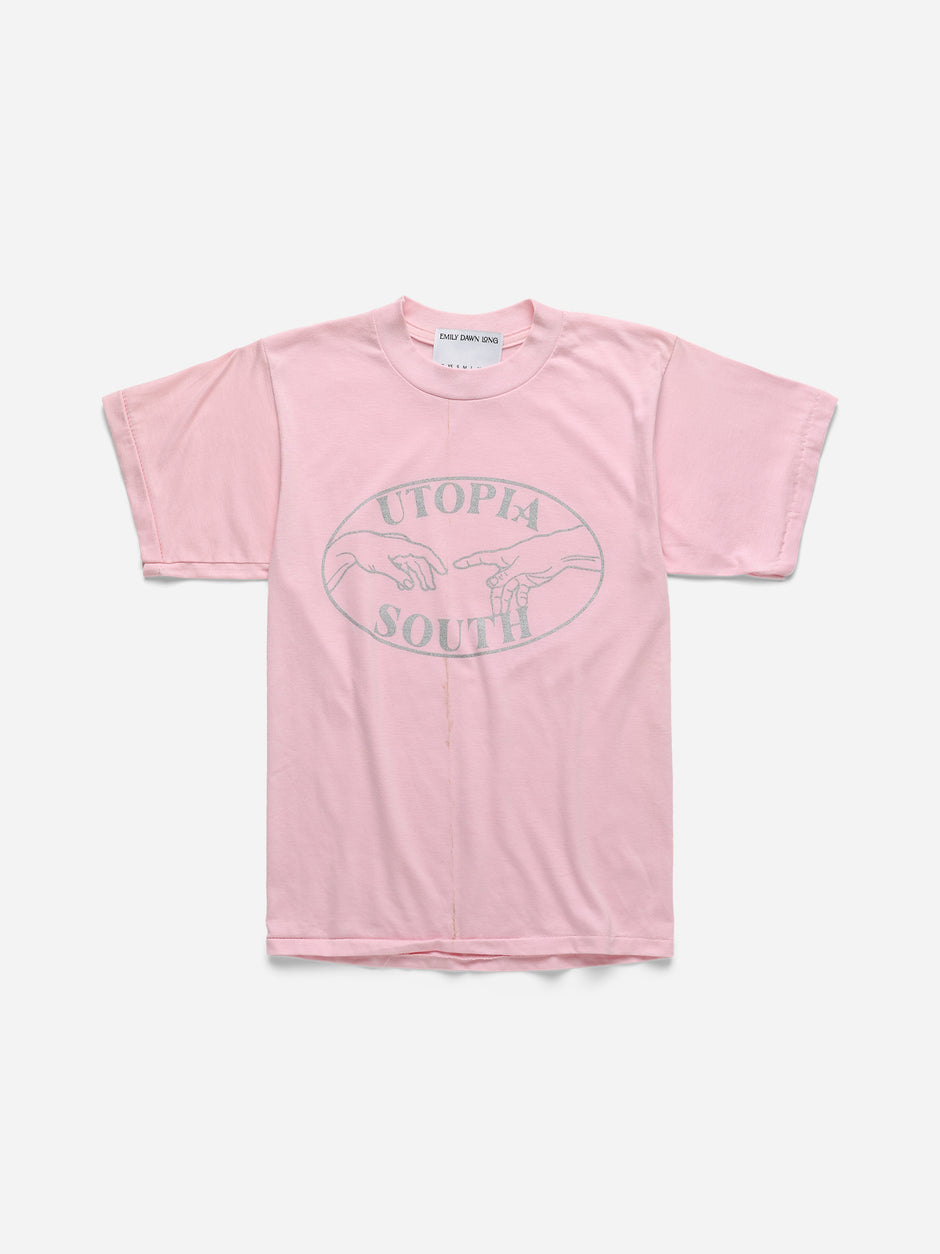 UTOPIA SOUTH - Pink Tee_S (l)