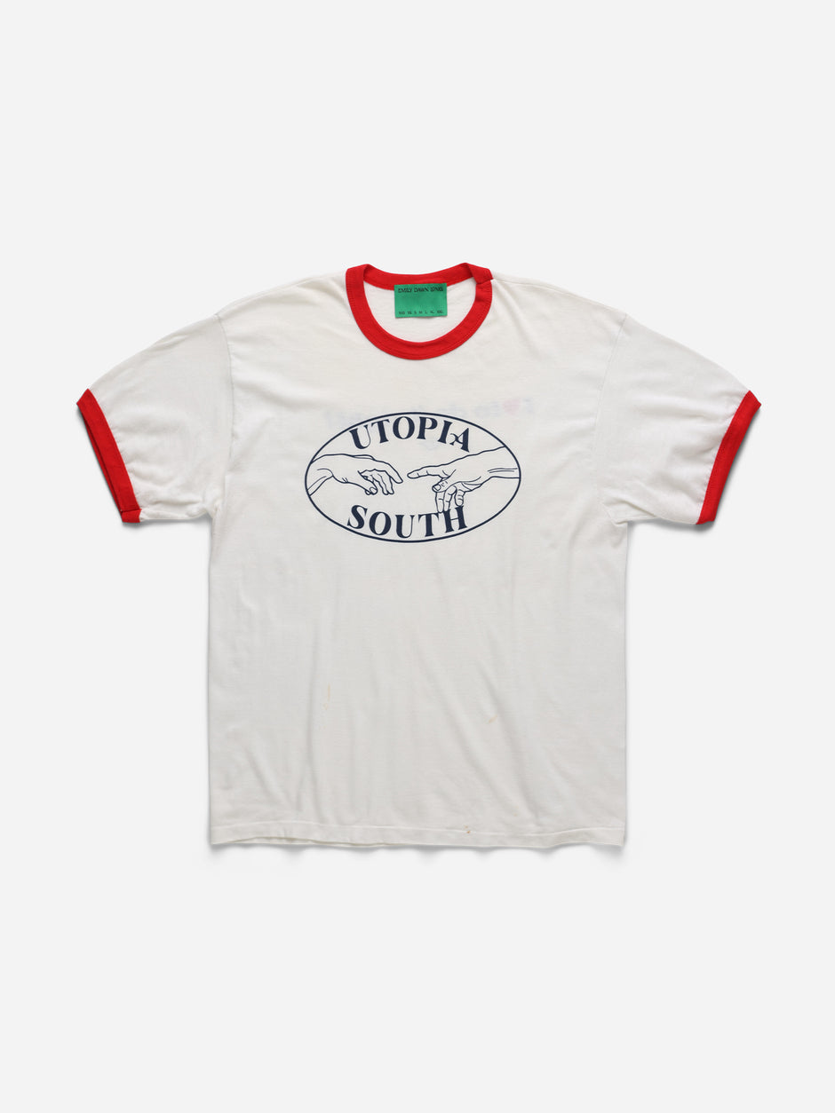 UTOPIA SOUTH - White Red Ringer_Right_M/L (x)