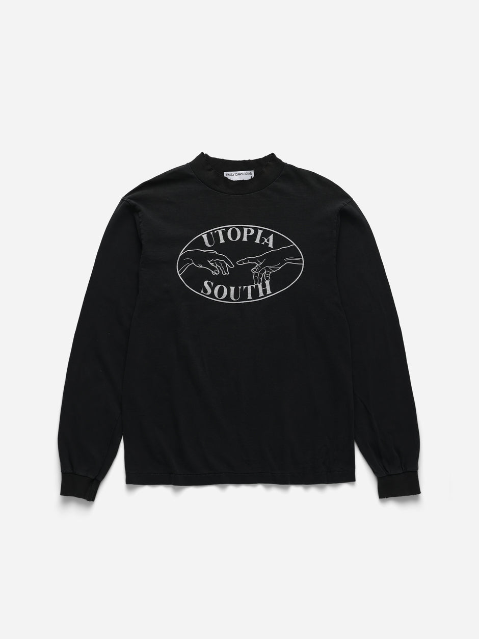 UTOPIA SOUTH - Black Long Sleeve Tee_S/M (m)