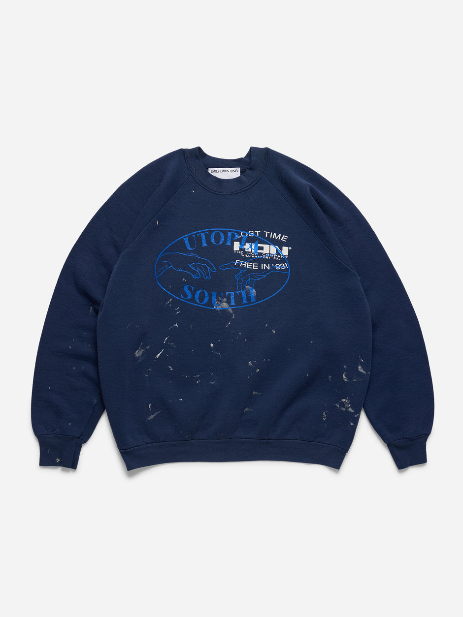 UTOPIA SOUTH - Navy Crewneck_HON_M (s)
