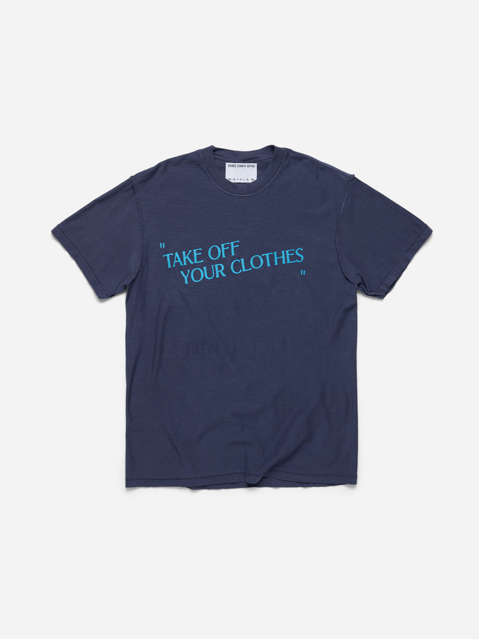 “TAKE OFF YOUR CLOTHES” - Purple Tee_Ci Siamo_S/M (C)