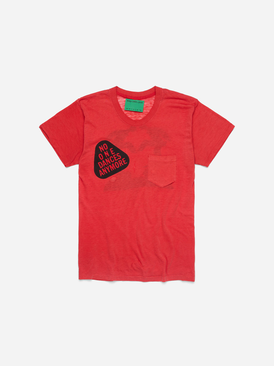 NO ONE DANCES ANYMORE - Red Tee2_S/M (h)