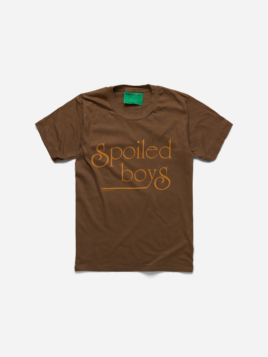 SPOILED BOYS - Brown Tee_XS/S (ii)