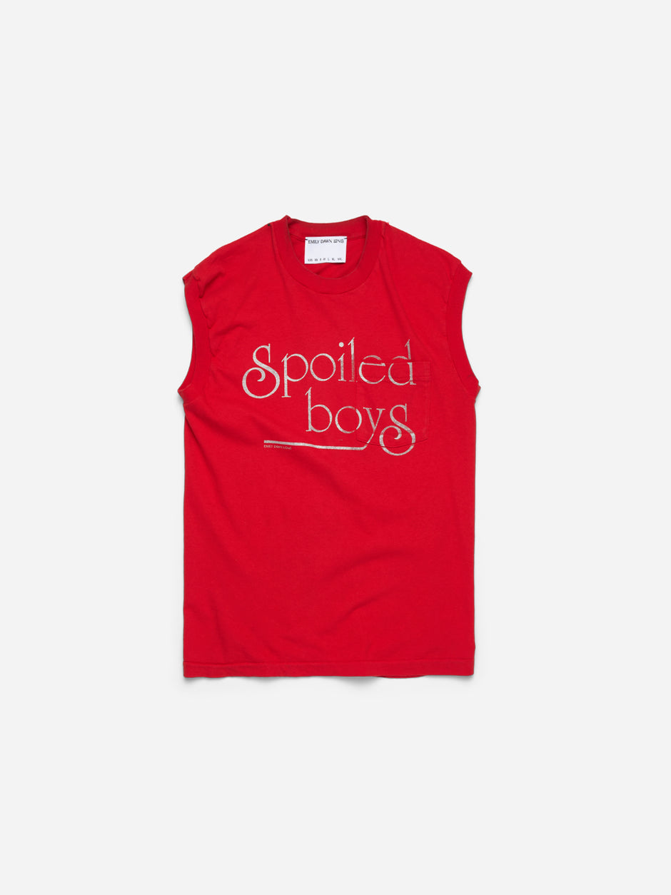 SPOILED BOYS RED_ SLEEVELESS