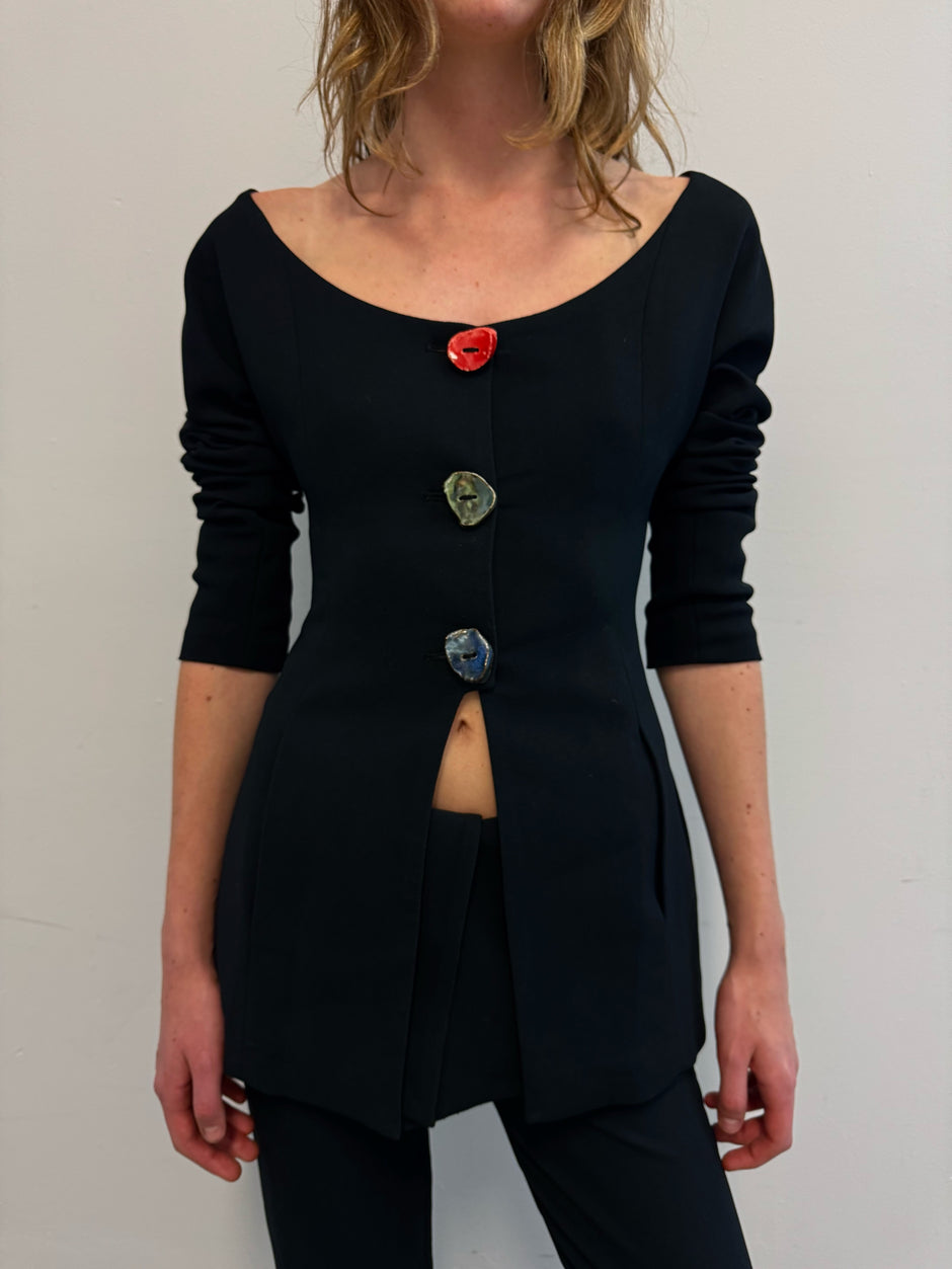 WEDDING BUTTON BLAZER - each piece one of a kind