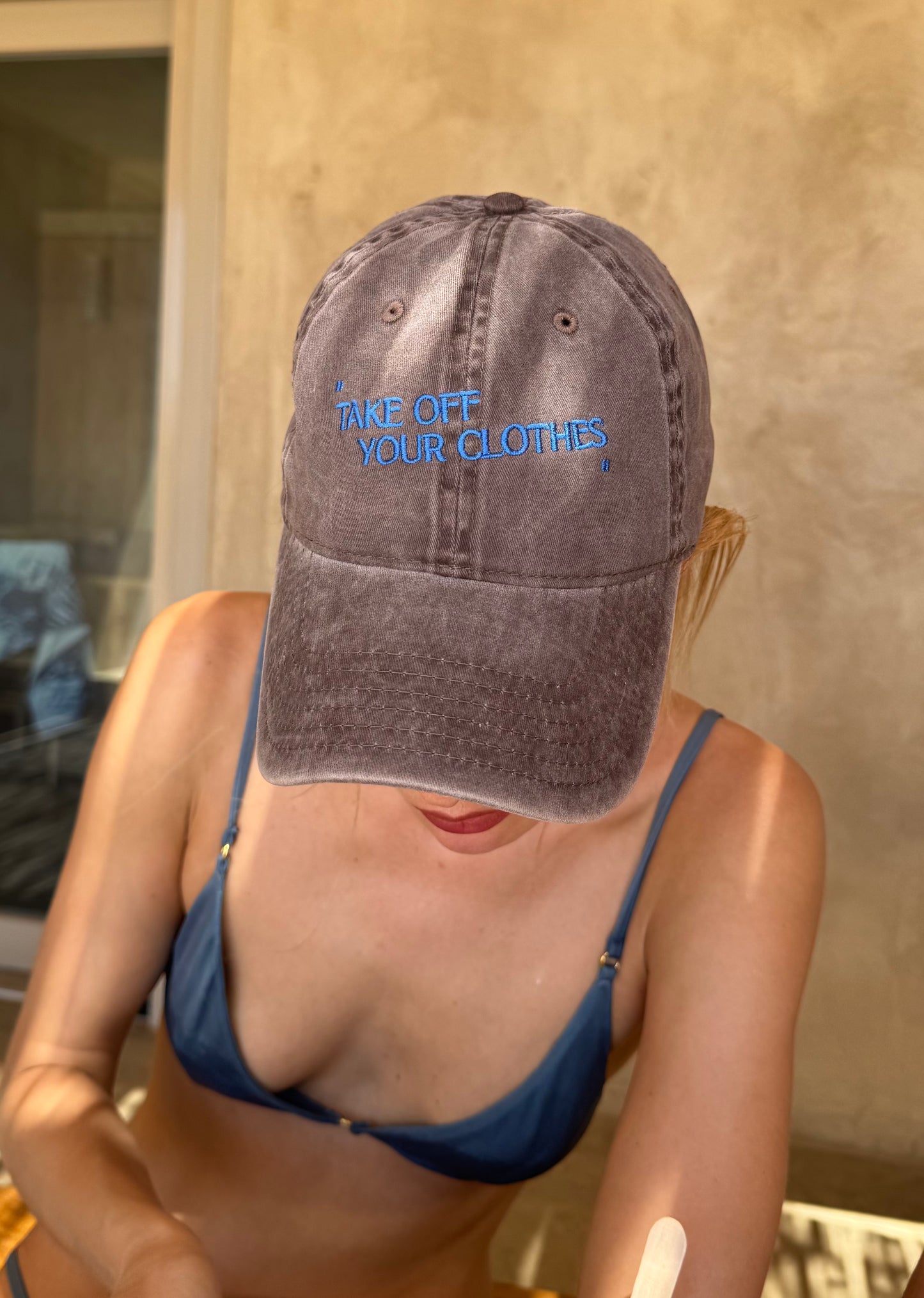 “TAKE OFF YOUR CLOTHES” HAT - Summer Colors