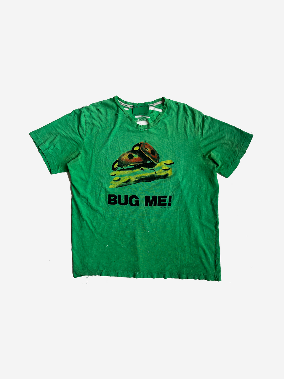 BUG ME - Vintage Tee Distressed Green_L