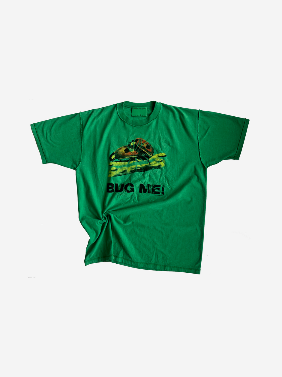 BUG ME - Vintage Tee Green Flower_M