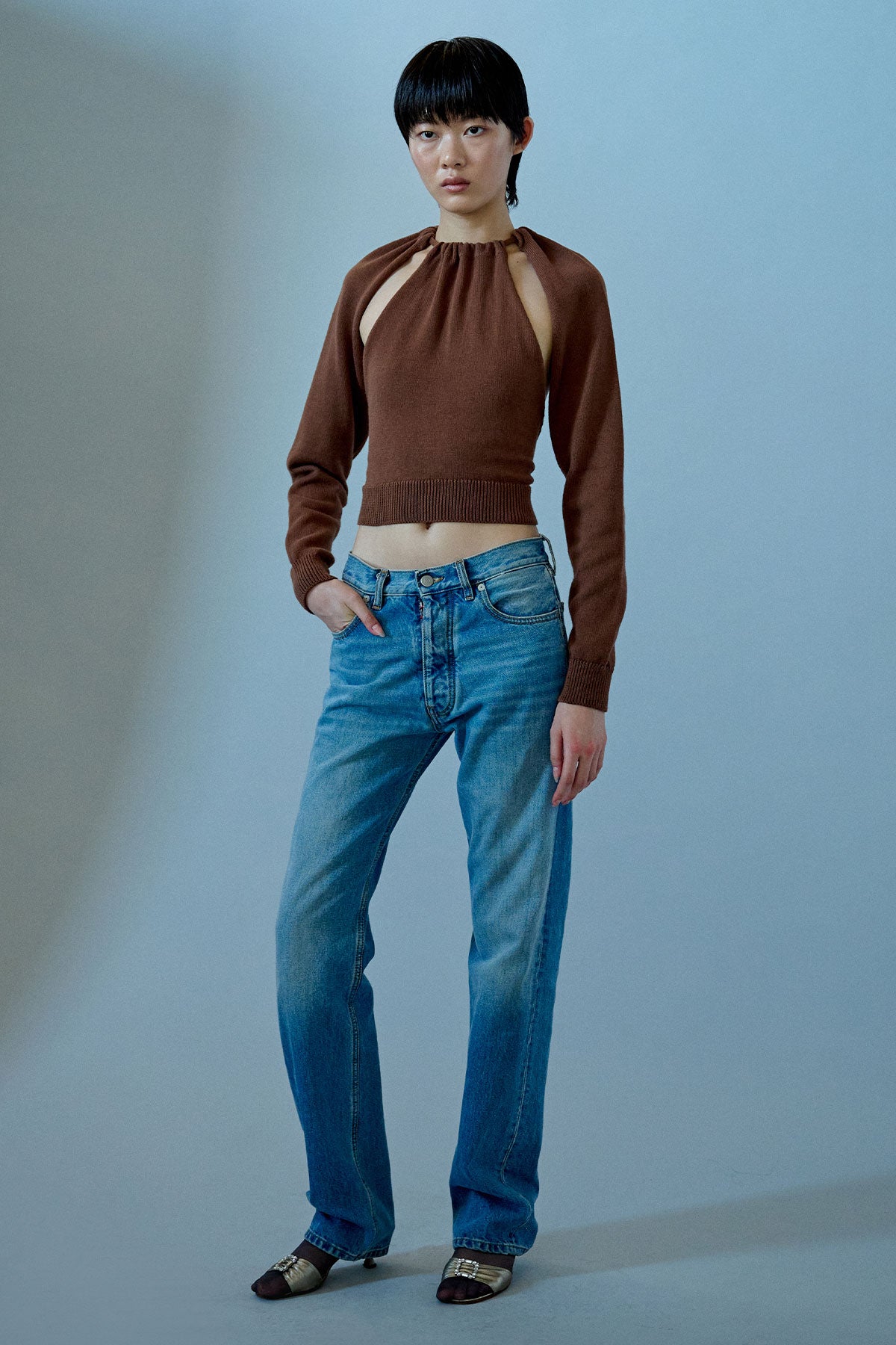 I CONTAIN M U L T I TUDES HALTER SWEATER