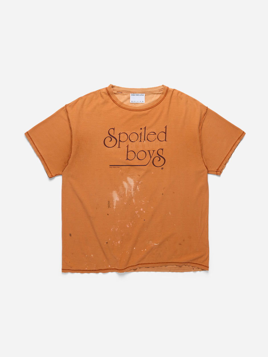 SPOILED BOYS - Orange Tee_Thrashed_Texas_XXXL (B3)