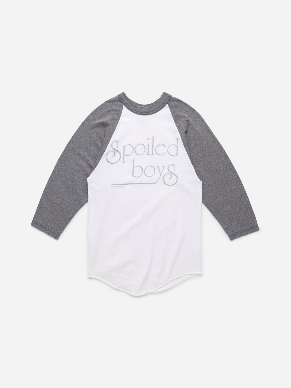 SPOILED BOYS - Heather Grey Raglan_S (F2)