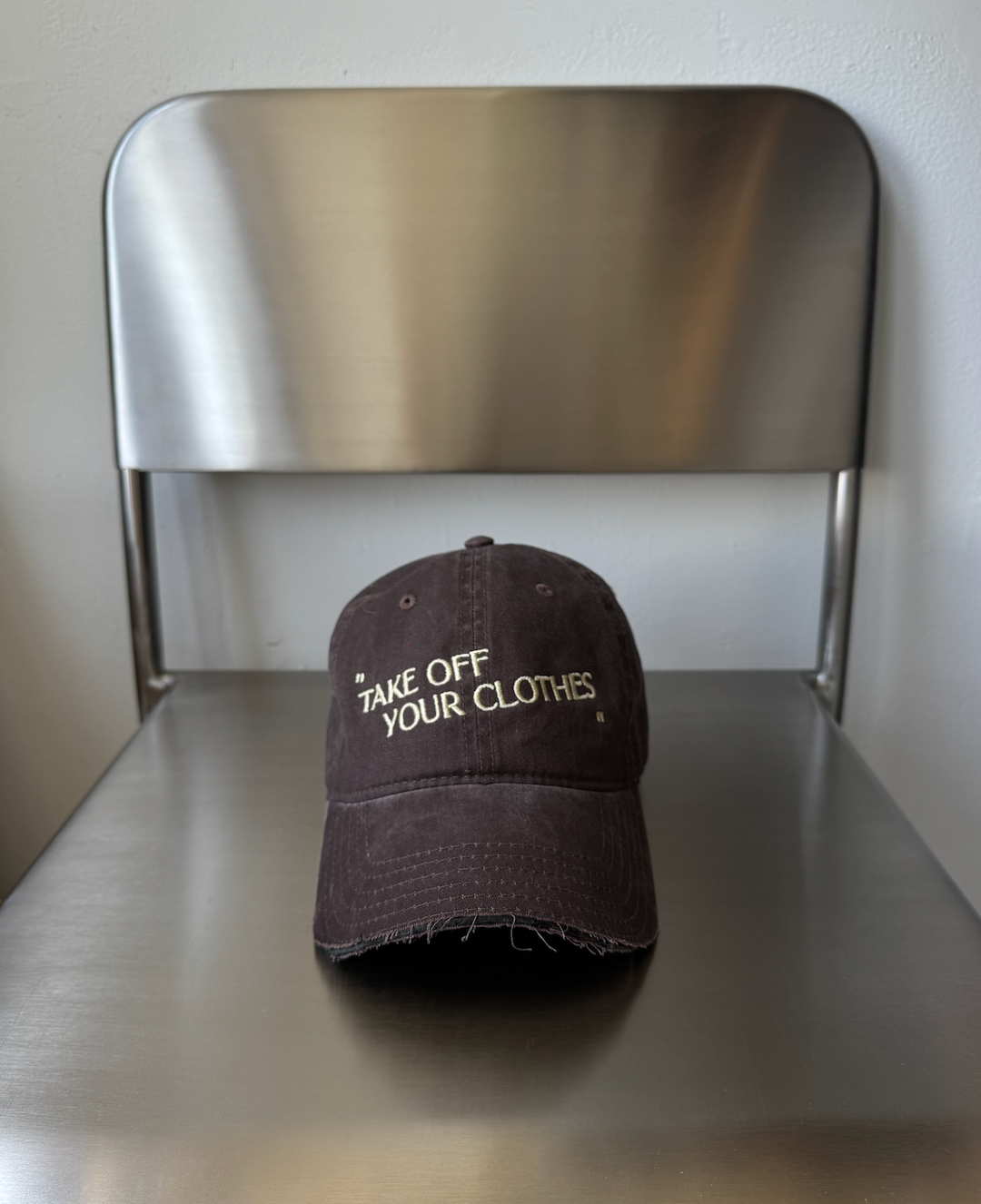 “TAKE OFF YOUR CLOTHES” HAT - Washed Cotton