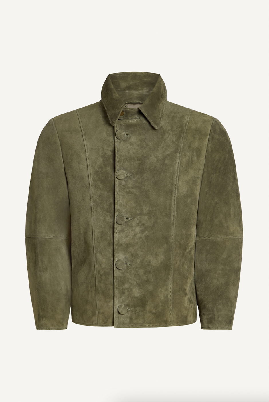 The Westley Suede Jacket - Mens Khaki