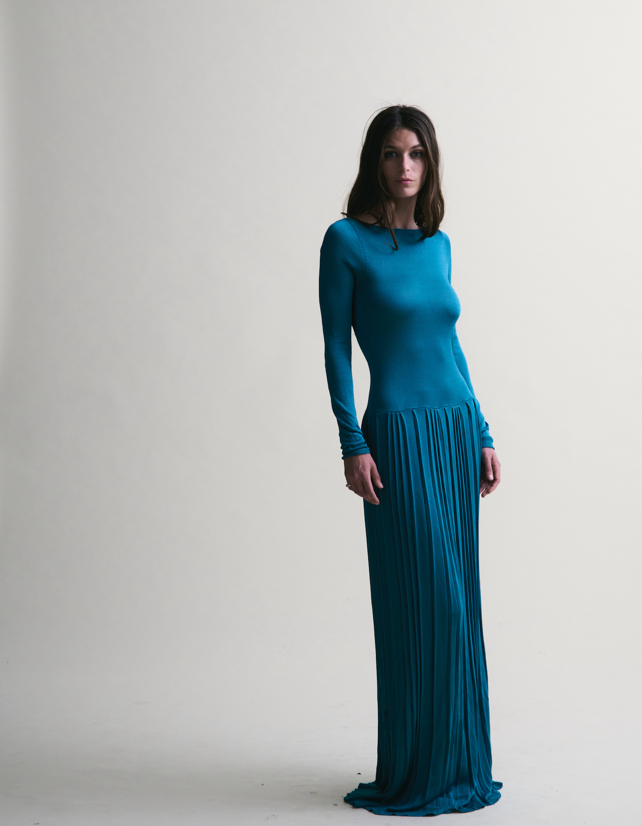 Kingsley Pleated Column Dress - Tatum