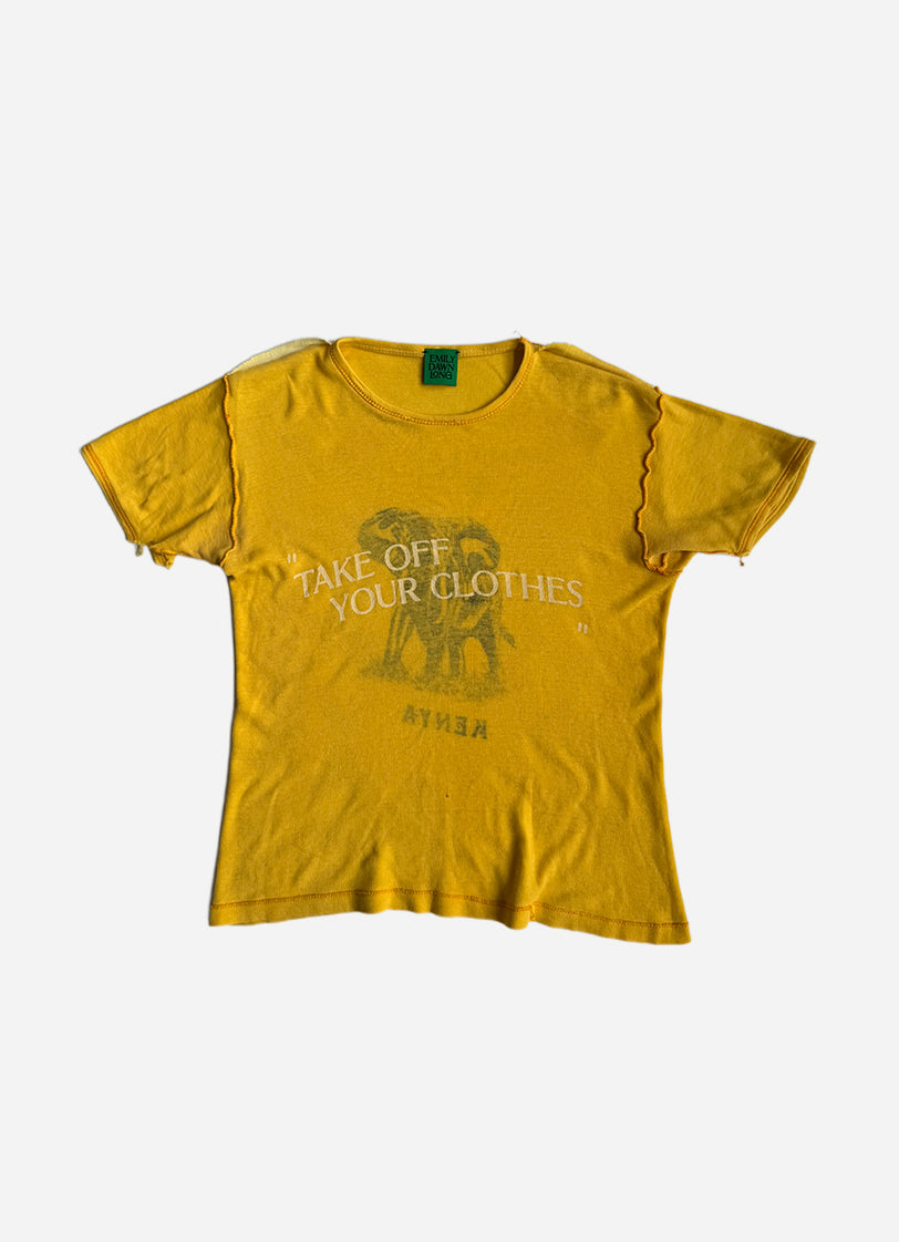 “TAKE OFF YOUR CLOTHES” - Yellow Kenya S/M