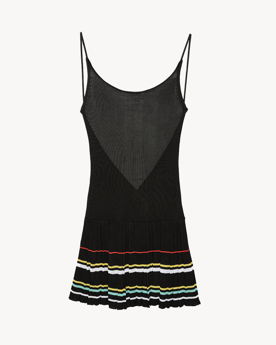 KINGSLEY PLEATED MINI DRESS