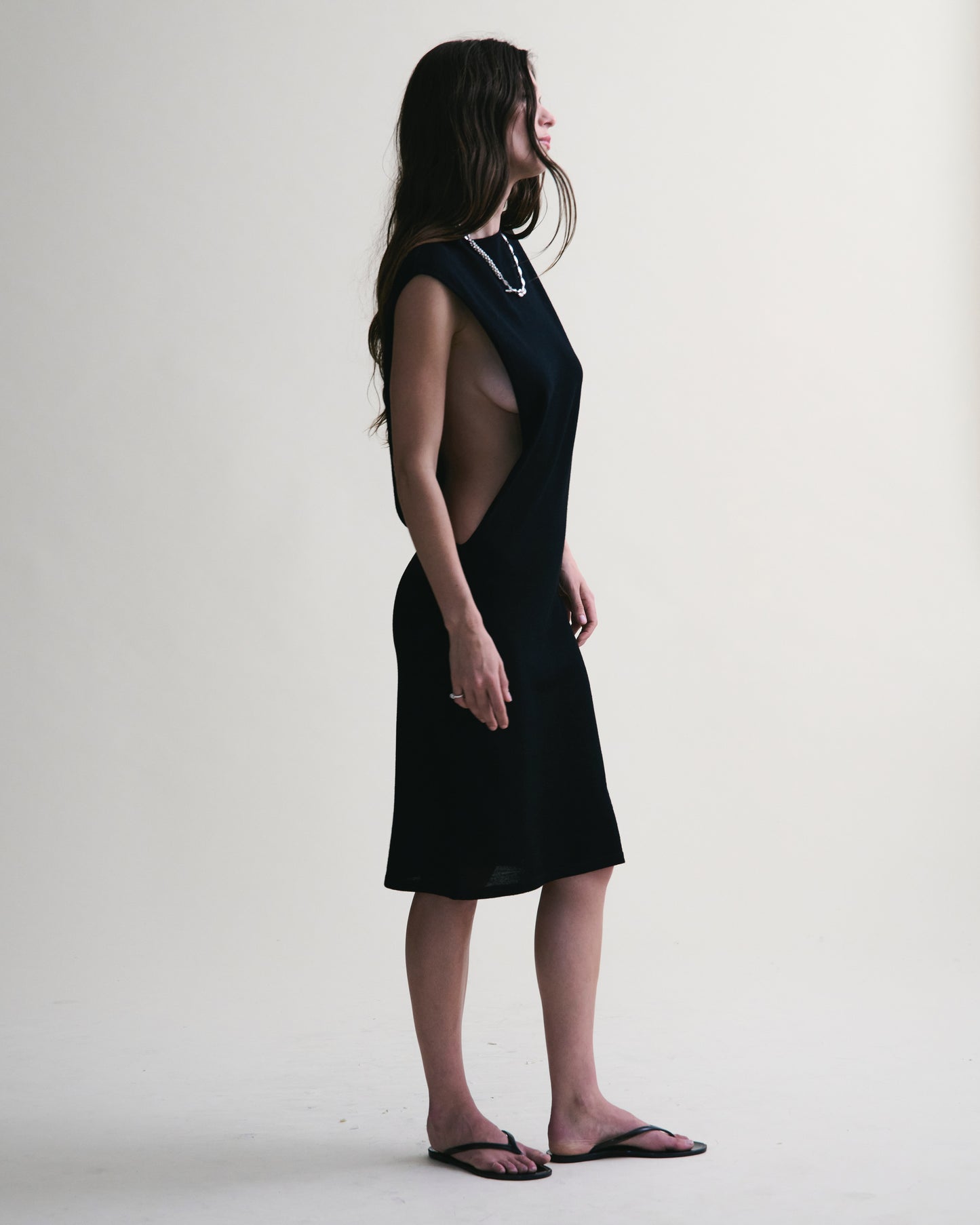 Milos Muscle Tee Dress - Baby Blue