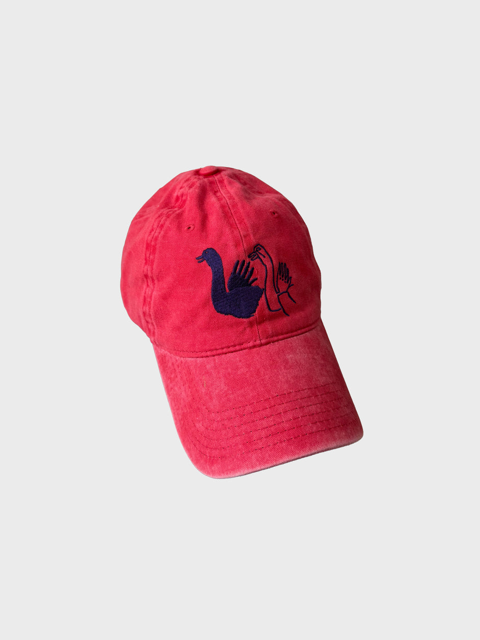 SWAN SHADOW PUPPET HAT - Paris Texas Red