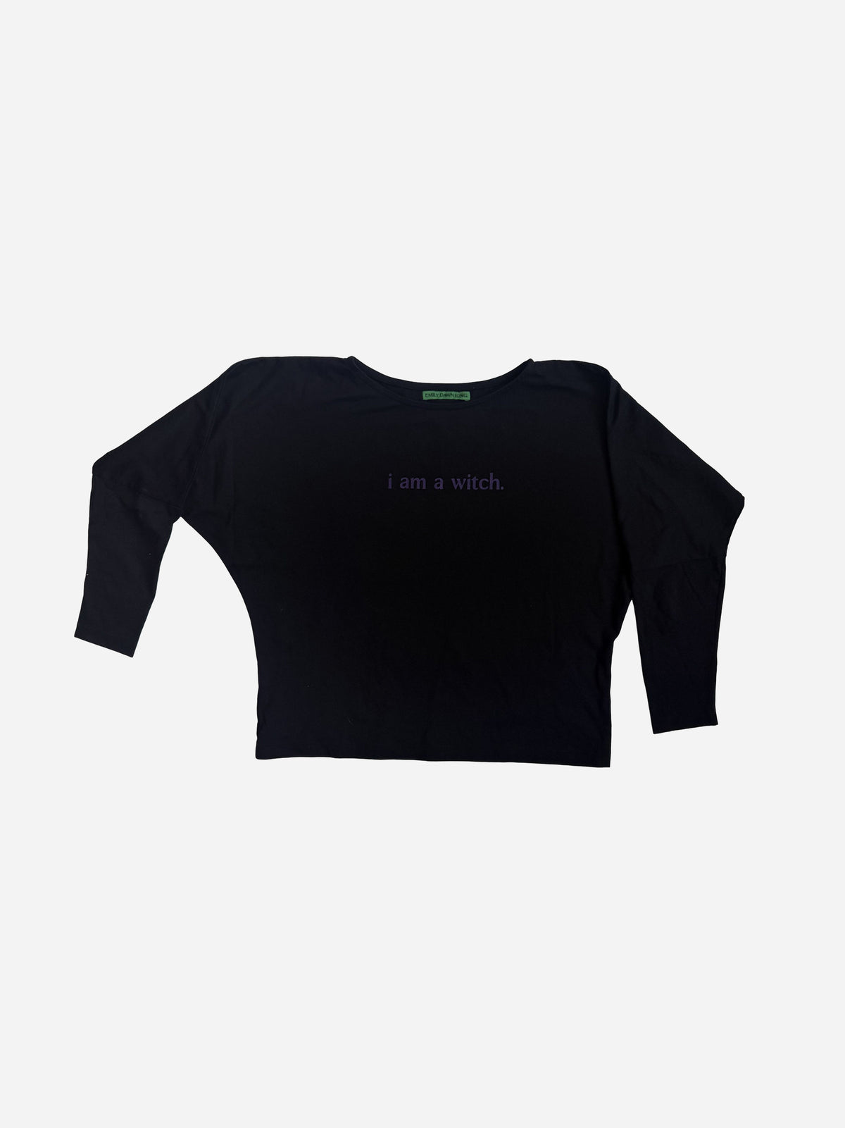 i am a witch. Black Longsleeve - Small