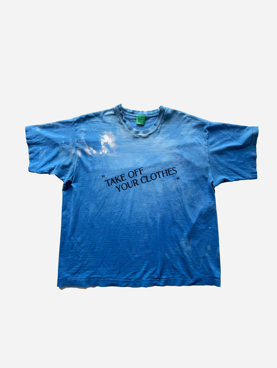 “TAKE OFF YOUR CLOTHES”  - BLUE_M_L