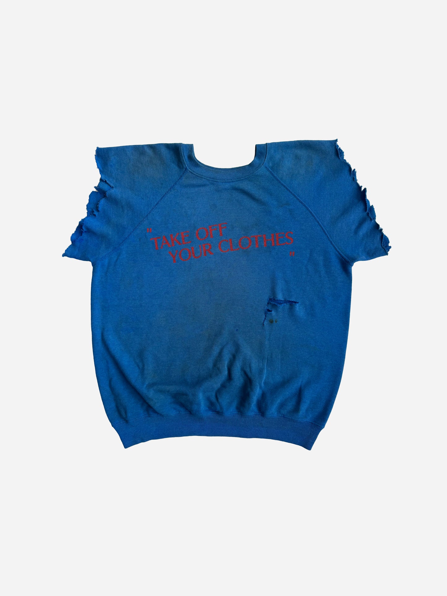 “TAKE OFF YOUR CLOTHES” - Blue_M/L