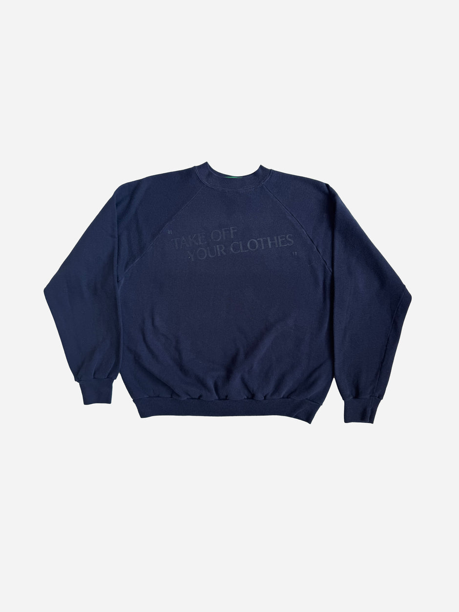 “TAKE OFF YOUR CLOTHES” - Navy_S