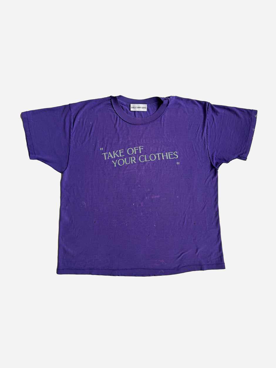 “TAKE OFF YOUR CLOTHES”  - Purple_XL