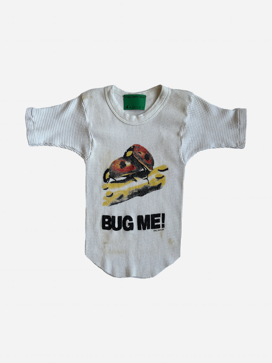 BUG ME! - White Waffle Thermal Tee_XXS (dd)