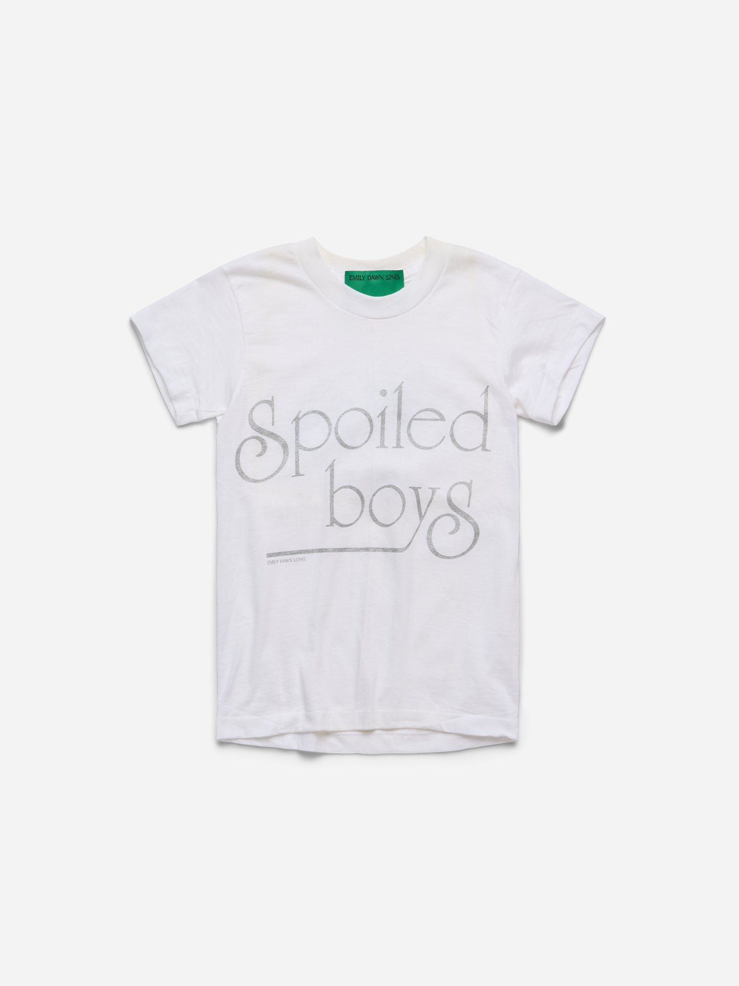 SPOILED BOYS - White Baby Tee_XXS (l)