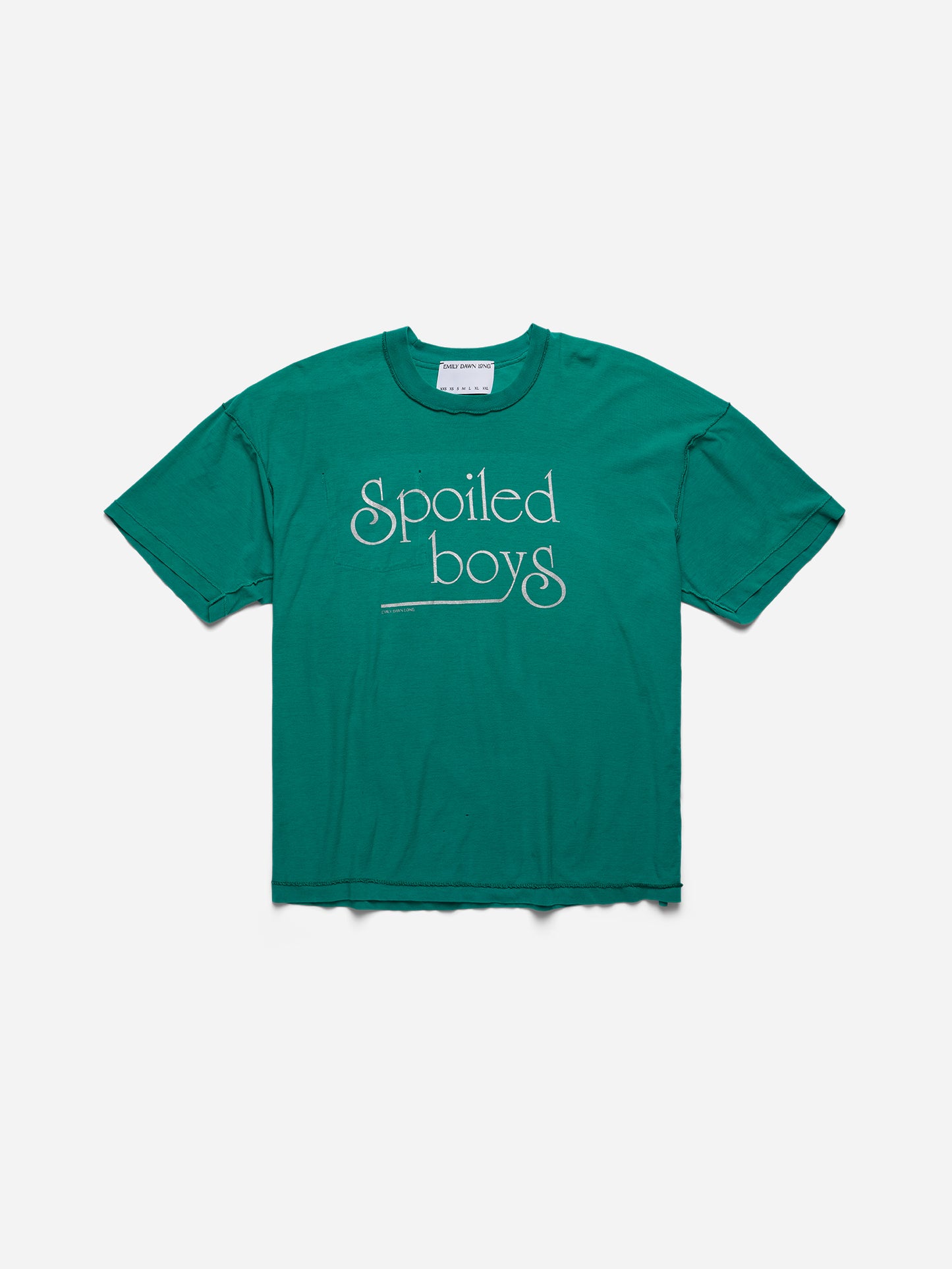 SPOILED BOYS - Green Tee_Pocket_Reversed_XXL (bb)