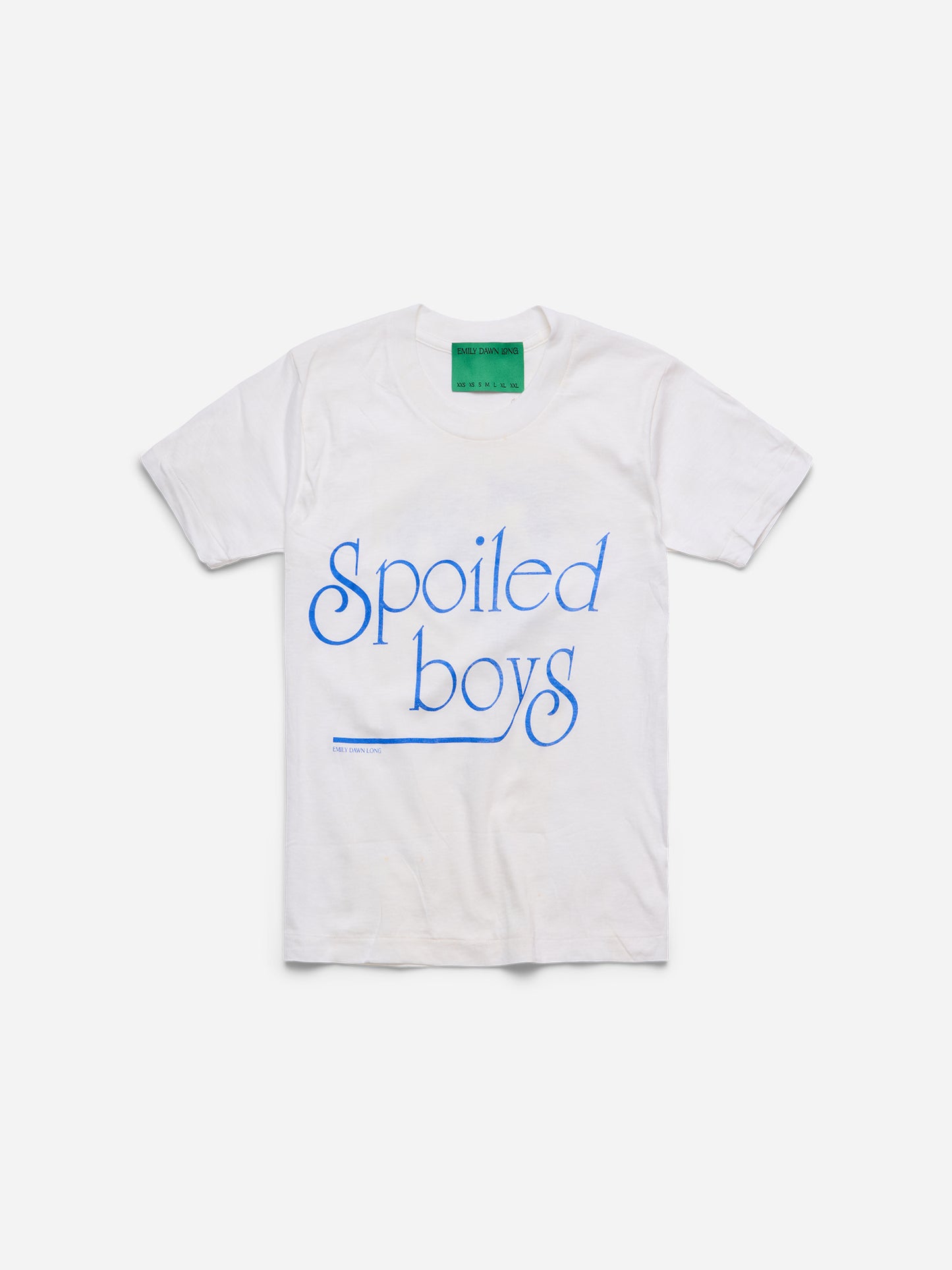 SPOILED BOYS - White Baby Tee_XXS (pp)