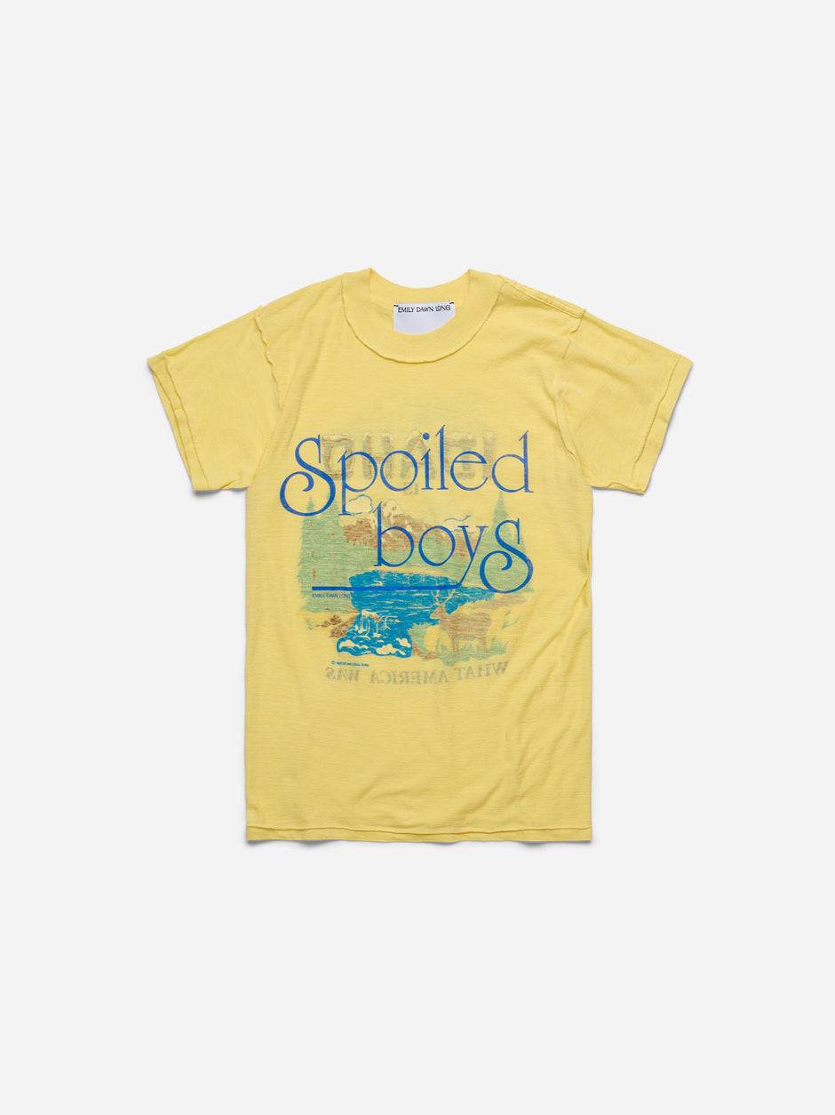 SPOILED BOYS - Yellow Tee_Idaho_X/S (rr)