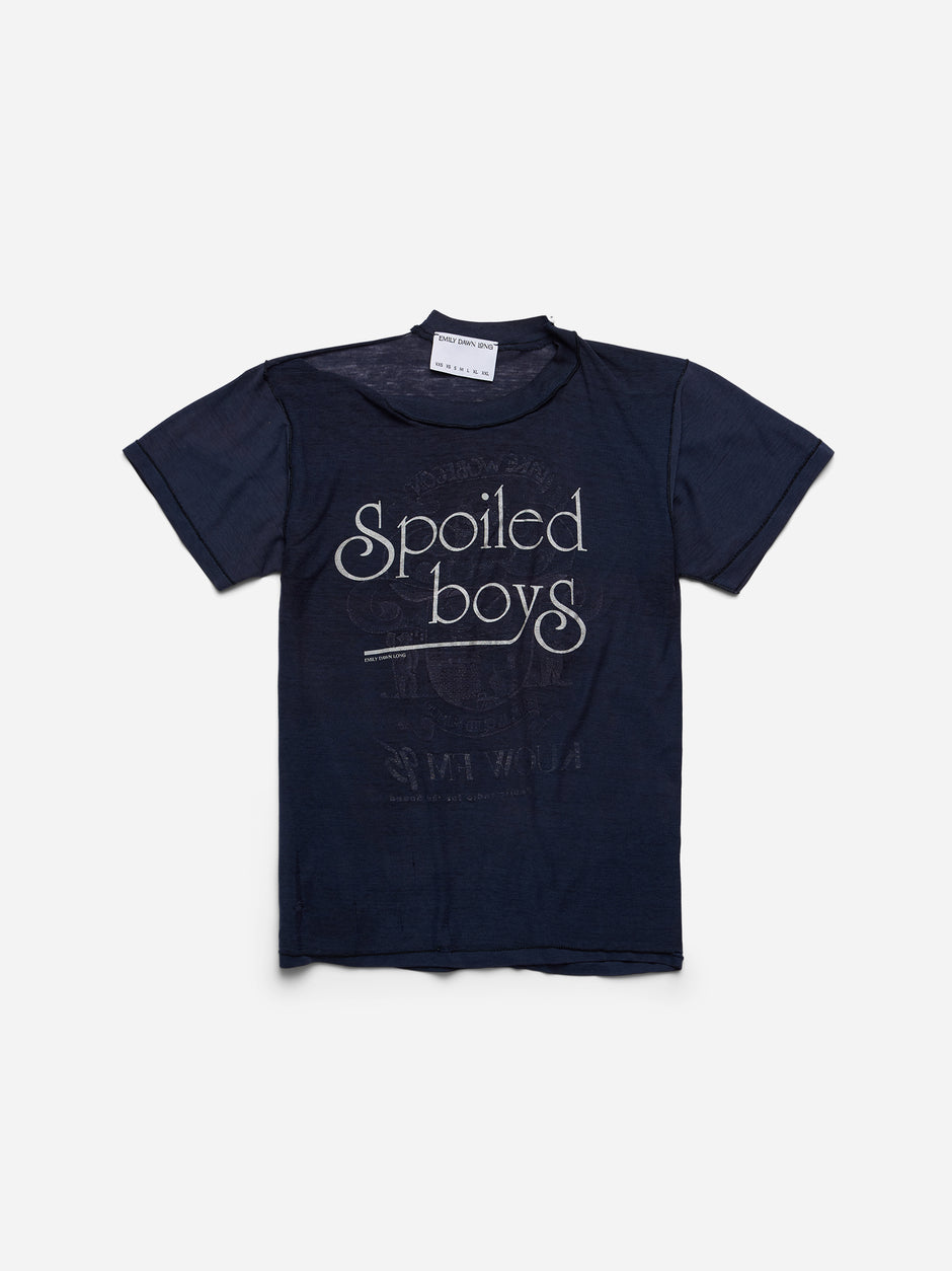 SPOILED BOYS - Navy Tee_Radio_M (t)