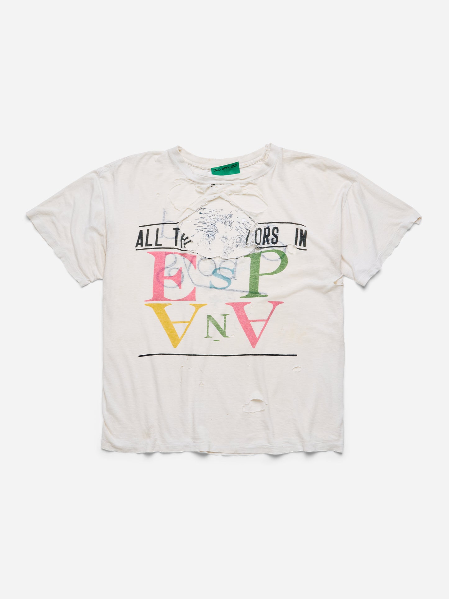 SPOILED BOYS - White Tee_Distressed_ESP_L (g)