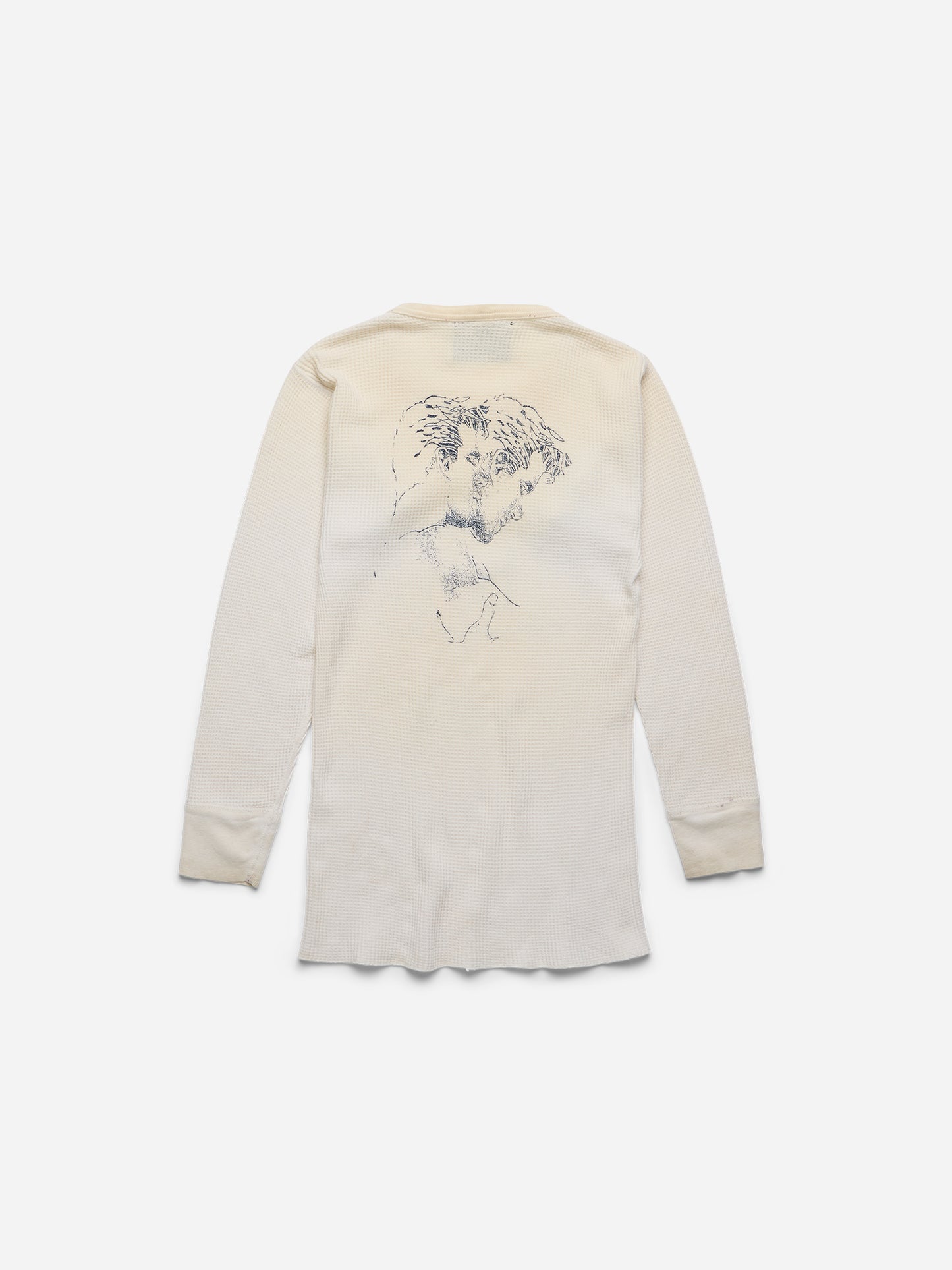 SPOILED BOYS - White Waffle Thermal_Navy_S (mm)