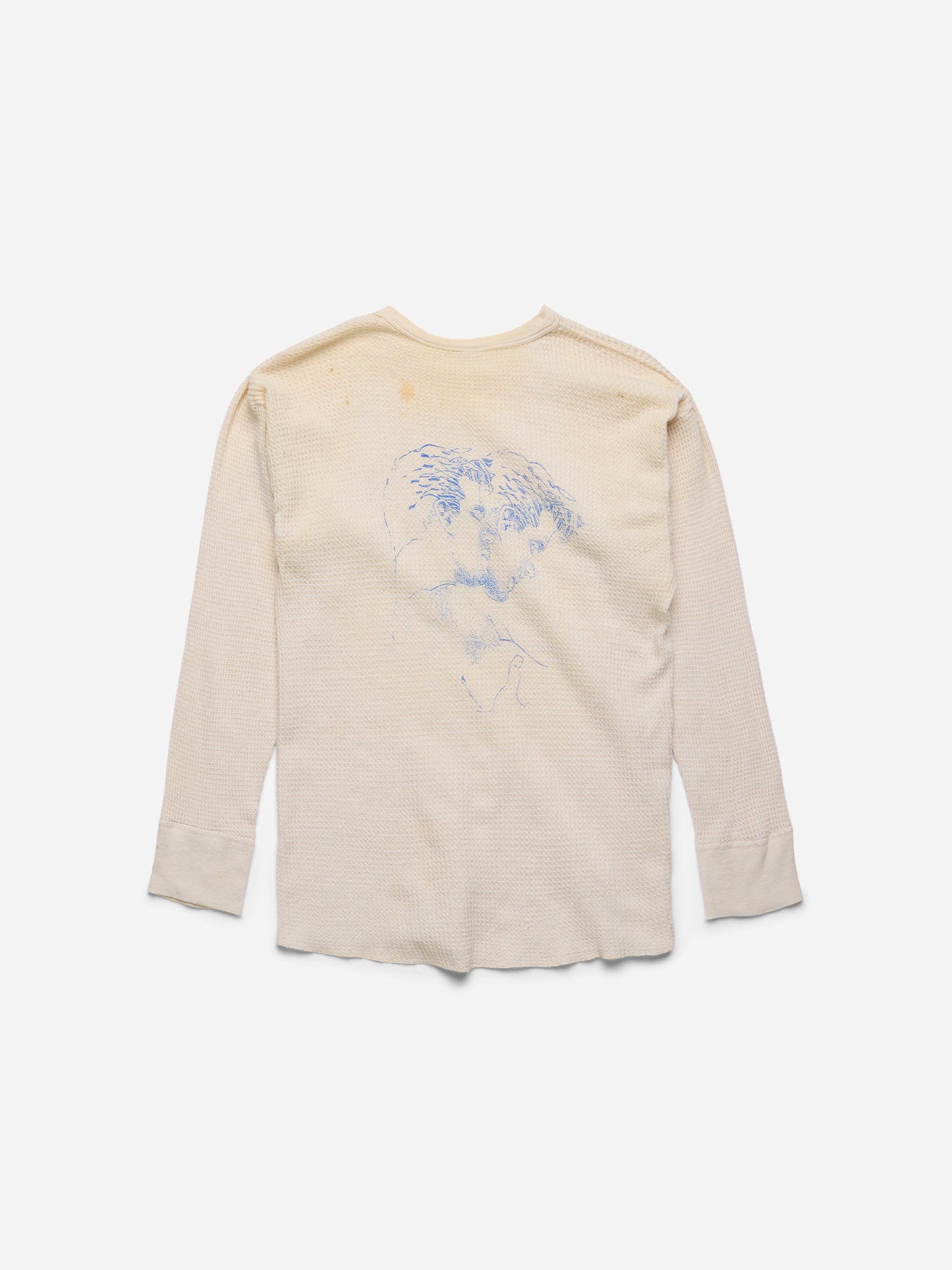 SPOILED BOYS - White Waffle Thermal_Blue_XS (nn)