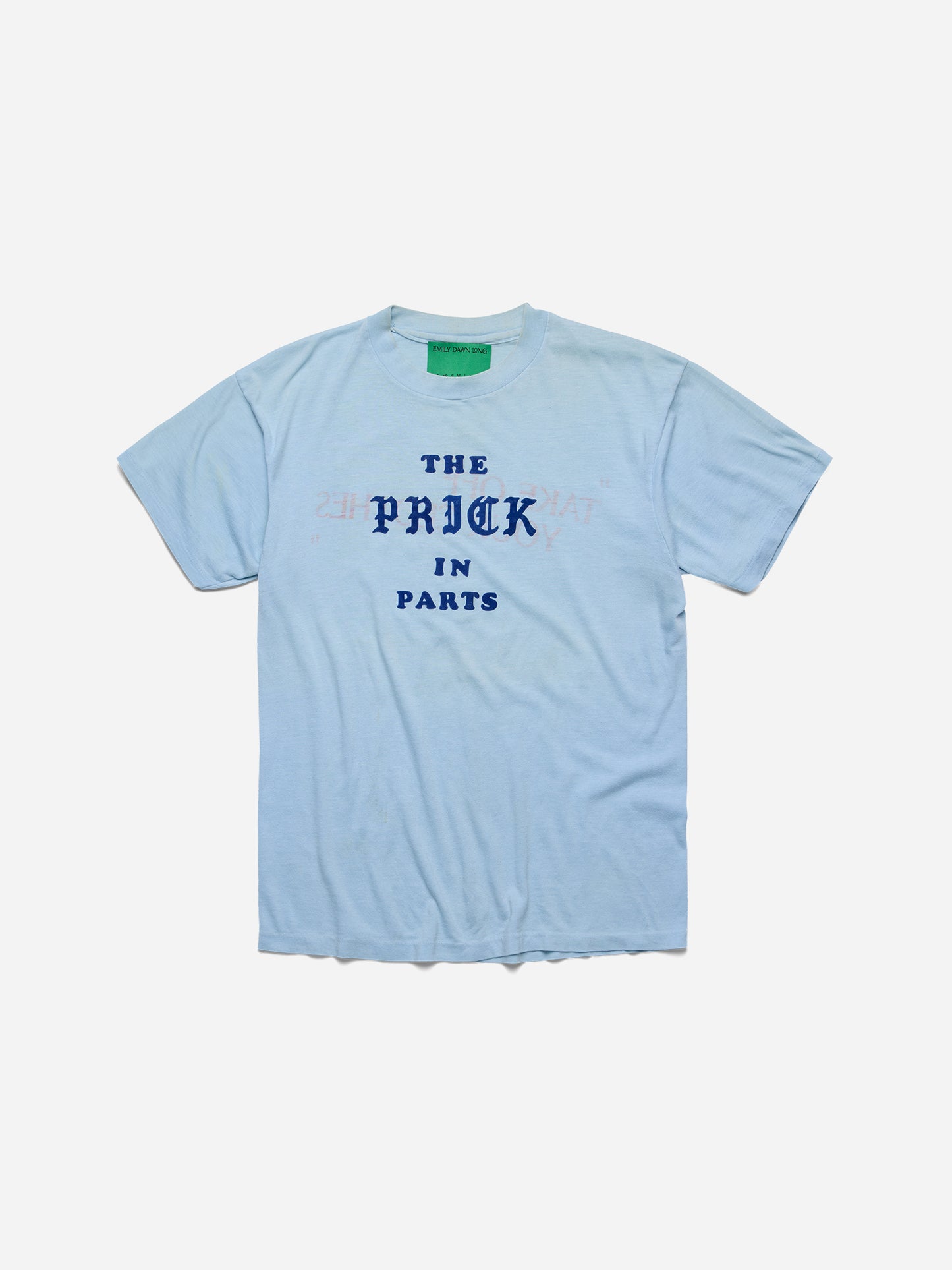 “TAKE OFF YOUR CLOTHES” - Light Blue Tee_PRK_S/M (f)