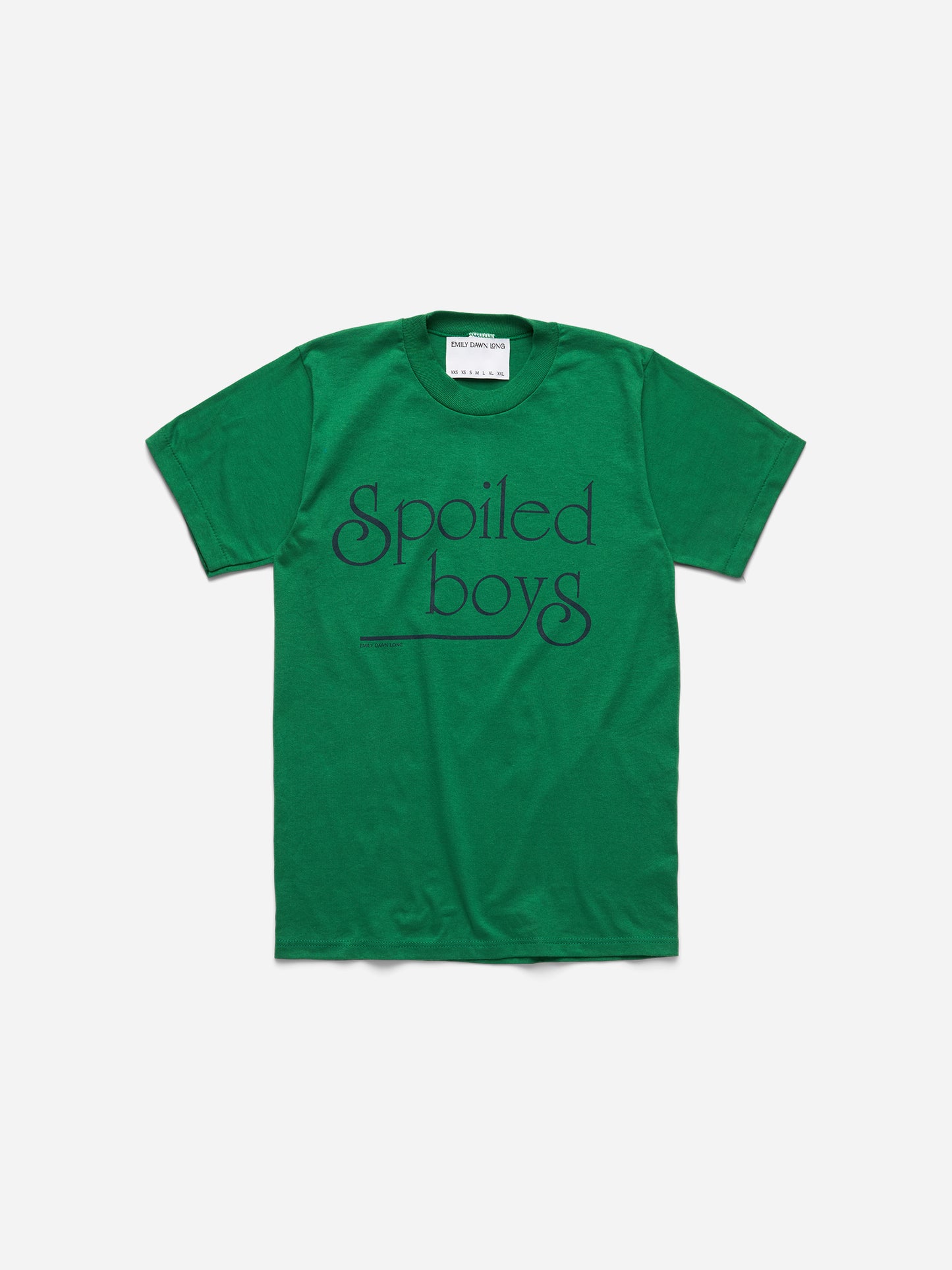 SPOILED BOYS -  GREEN TEE_XS/S (d)