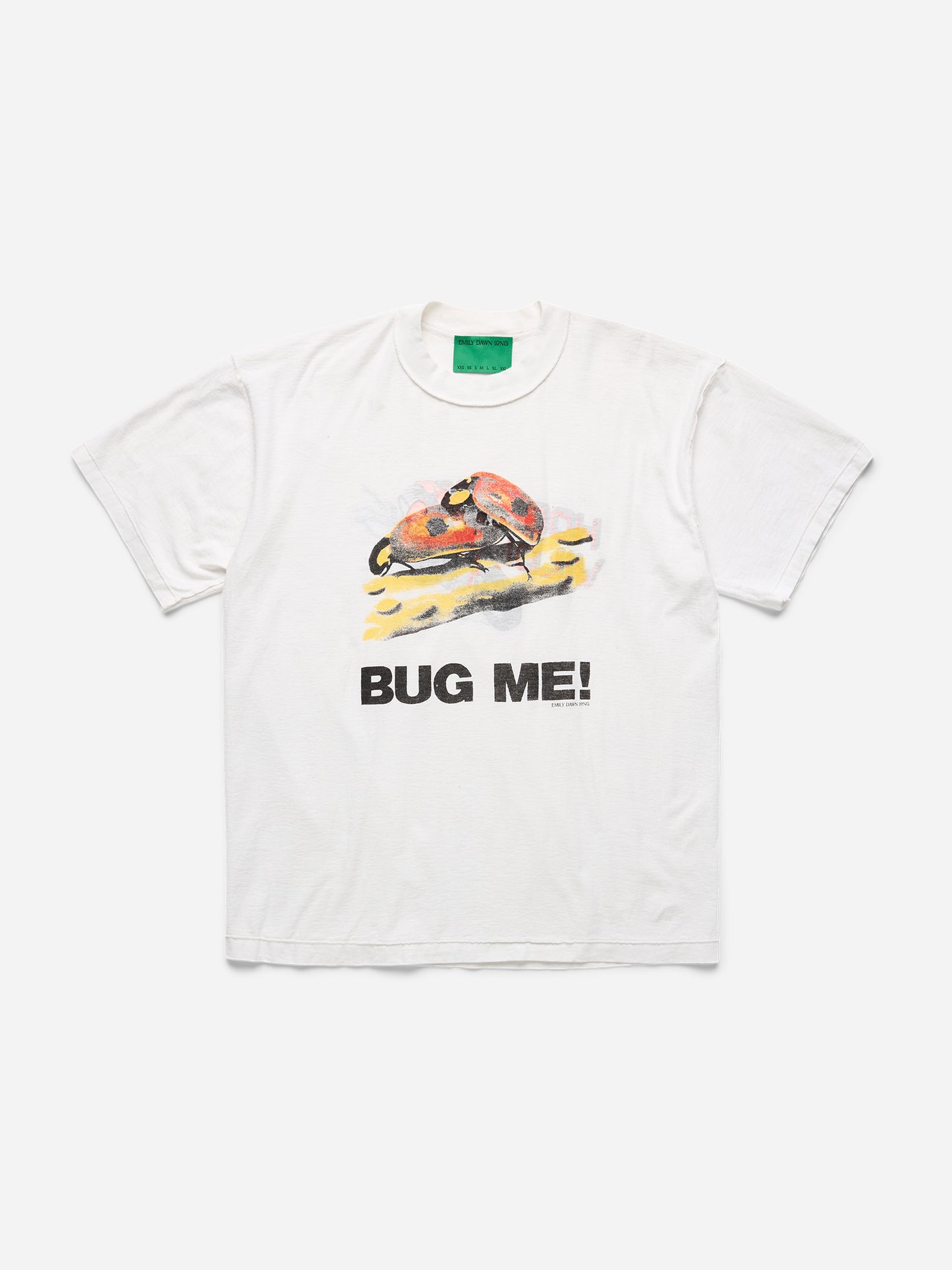 BUG ME! - WHITE TEE_HOG_L/XL (f)