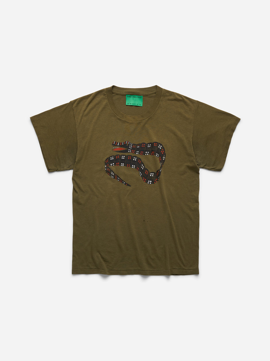 YEAR OF THE DRAGON - OLIVE GREEN TEE_L (j)