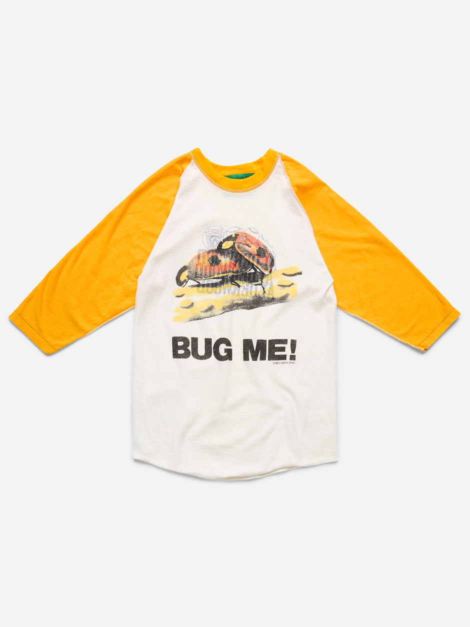 BUG ME! - TEE_YELLOW RAGLAN_ALDERWOOD_XS/S (e)