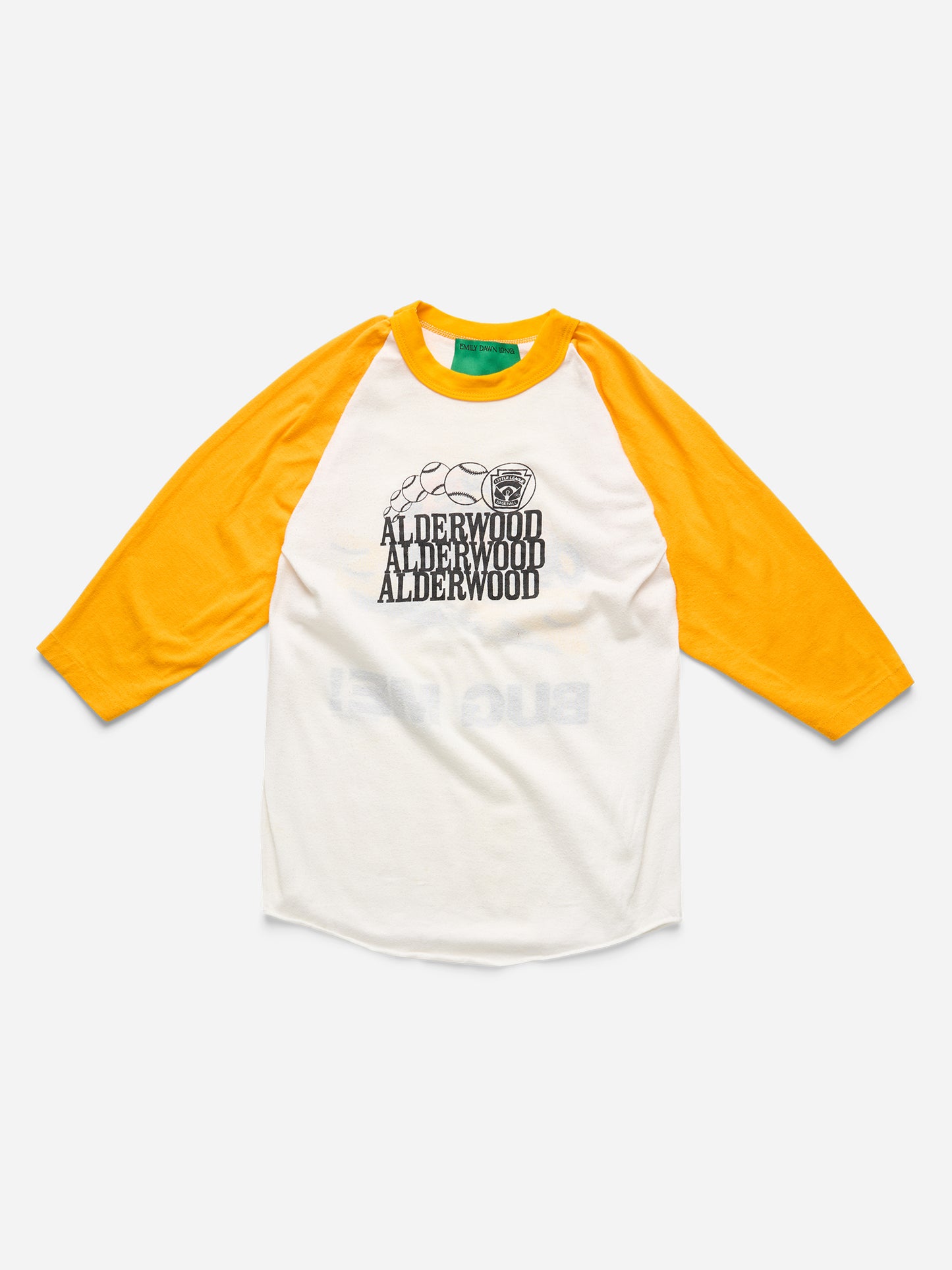 BUG ME! - TEE_YELLOW RAGLAN_ALDERWOOD_XS/S (e)