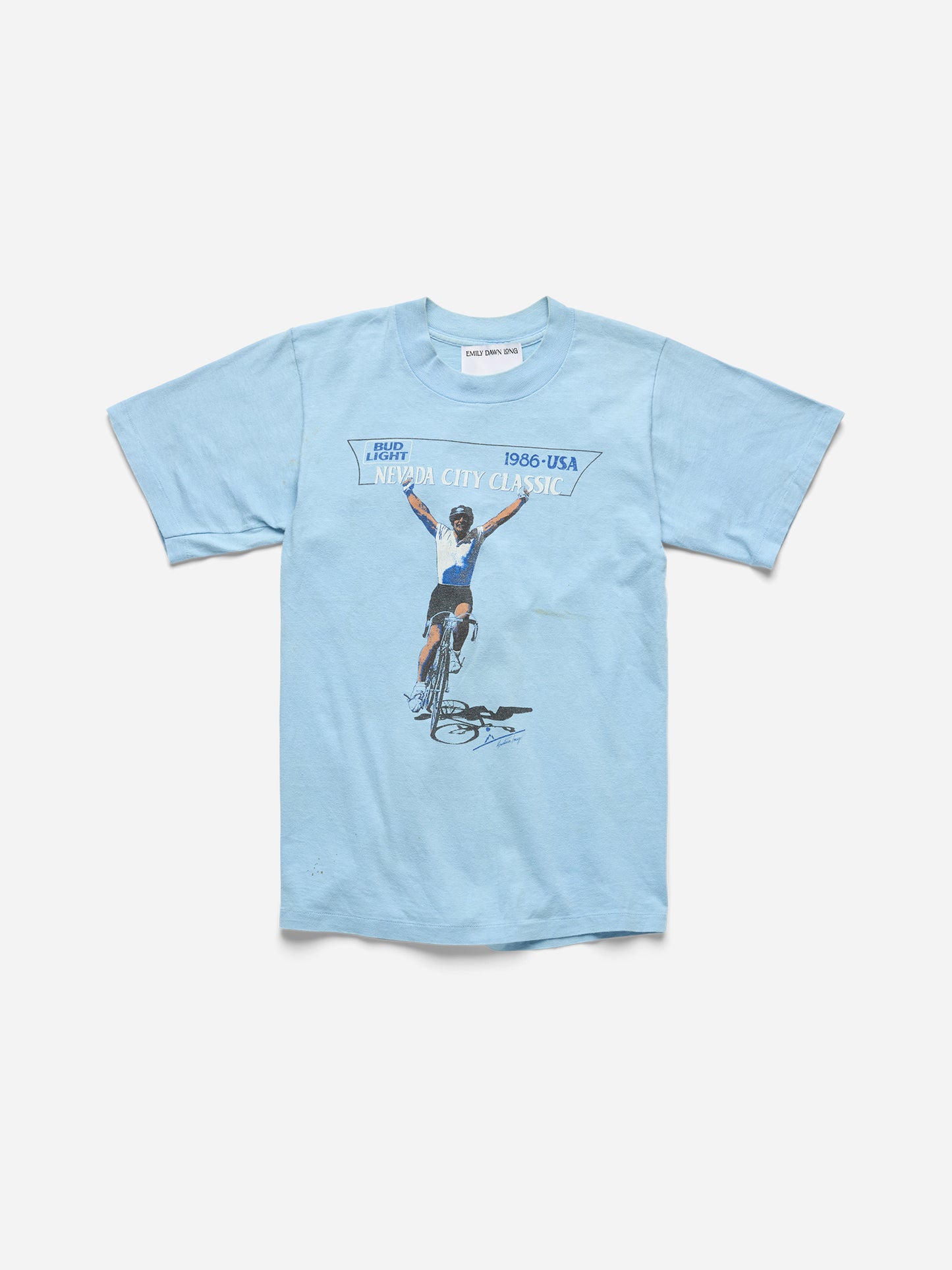SPOILED BOYS -  LIGHT BLUE TEE_BIKE_XS (x)