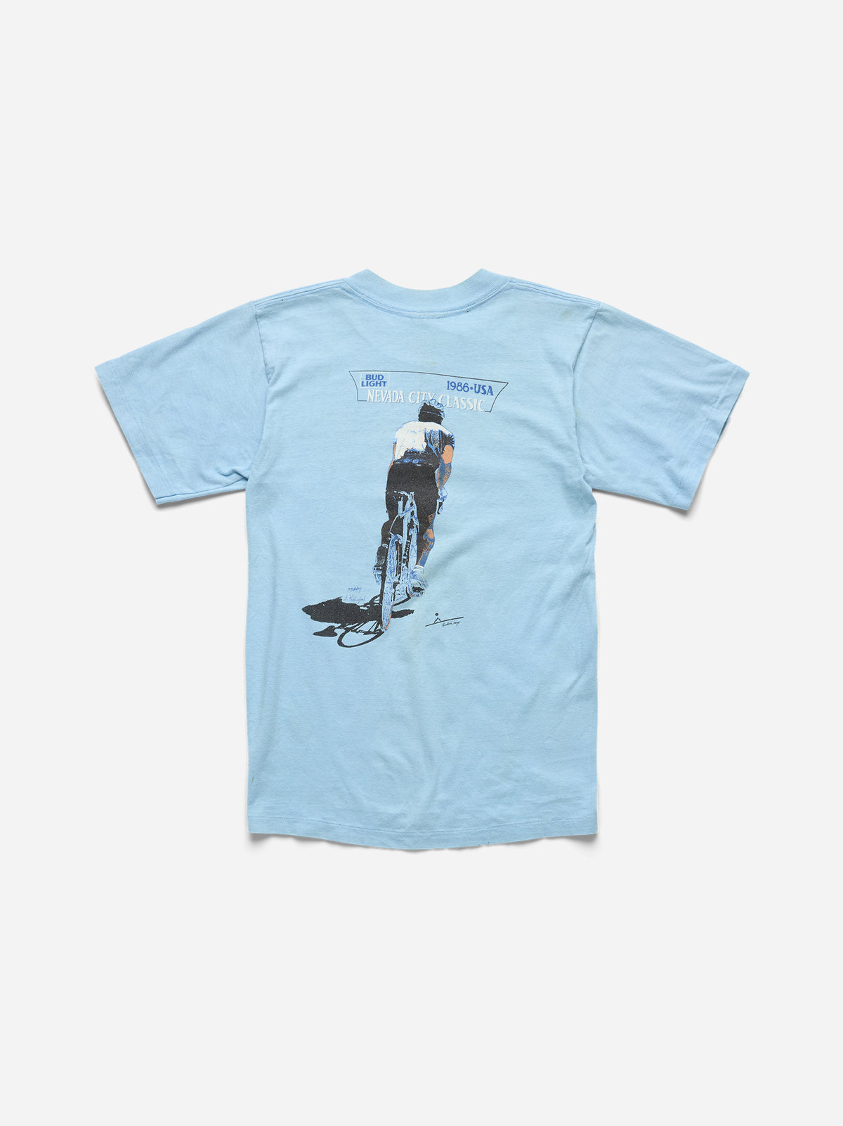SPOILED BOYS -  LIGHT BLUE TEE_BIKE_XS (x)