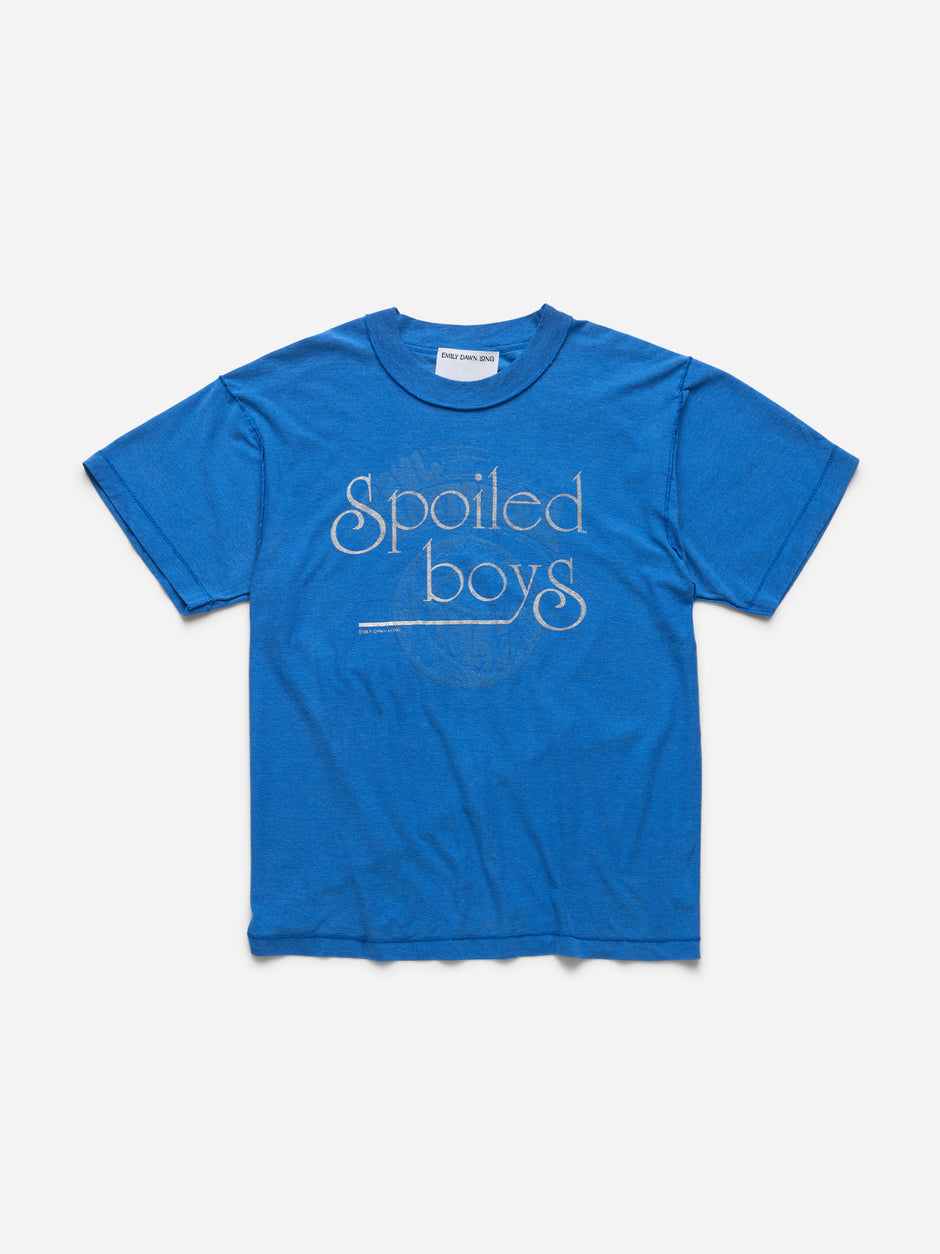 SPOILED BOYS -  BLUE TEE_CAMP_L(y)